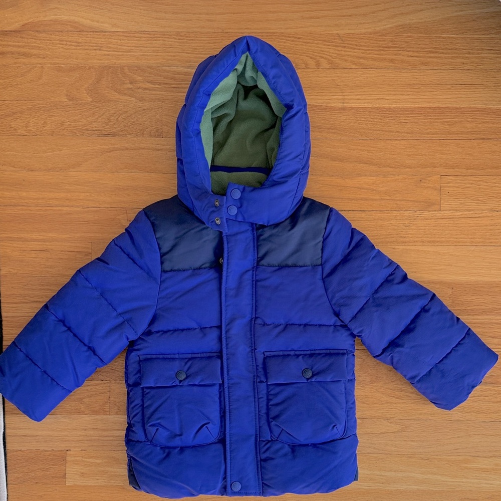 Like new Mini Boden Blue Puffer Jacket for Kids